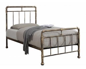 3ft Single Retro bed frame. Antique Bronze metal frame. Industrial style
